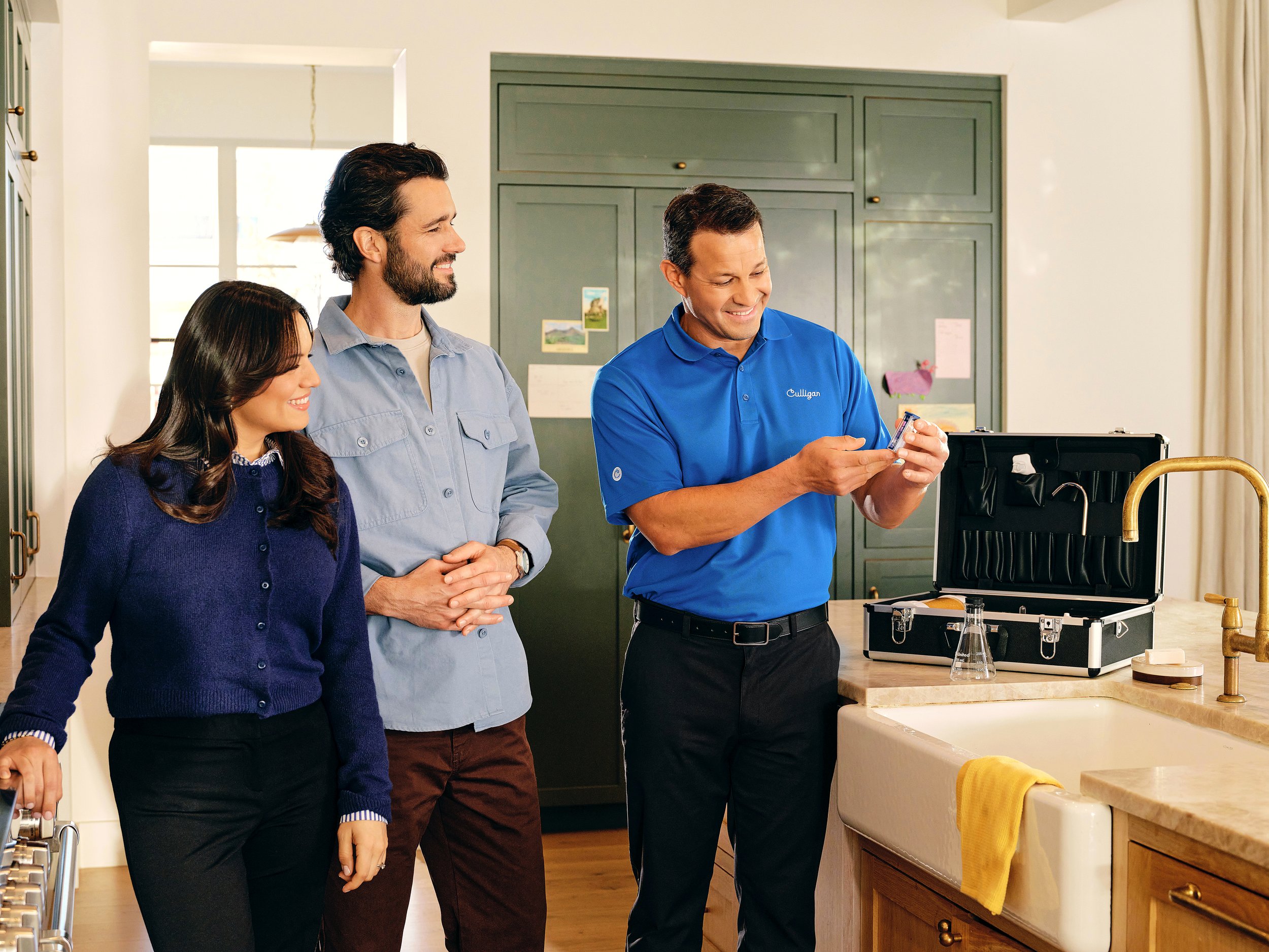 One of our trained water experts will test your water to make sure it's clean & safe
